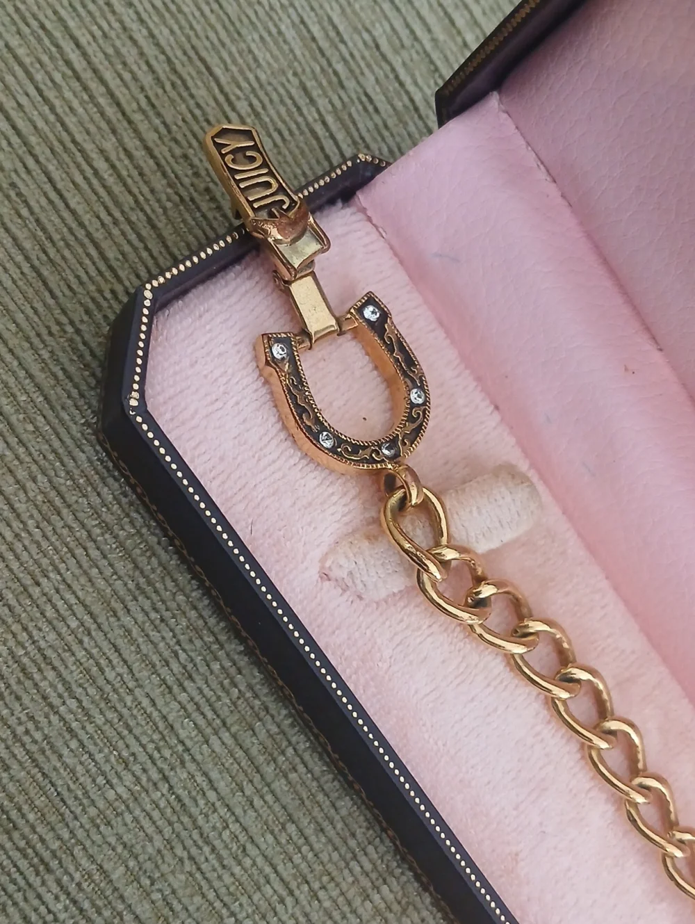 Juicy Couture Gold-Tone Heart Charm Bracelet